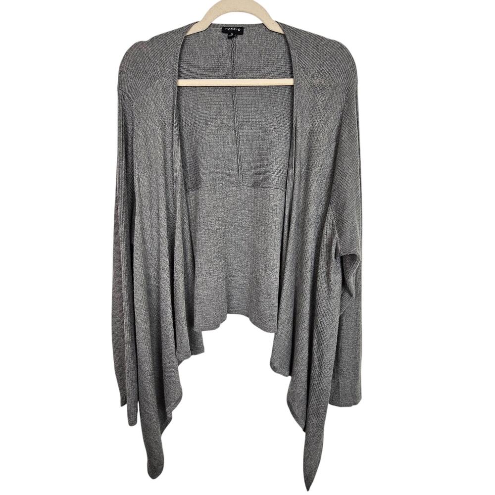 Torrid Womens Open Front Cardigan Sweater Plus Size 3X Minimalist Stretch Knit